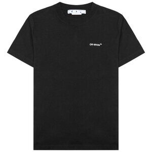 Off-White UNISEX BLACK Stripes T-Shirt Size XXS NWOT